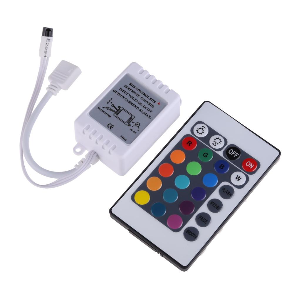

24 Key IR Remote Controller DC 12V for RGB 5050 SMD LED Strips Wireless Light, 501 Original