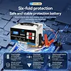 12V 24V Car Battery Charger LED Display Battery Maintainer Desulfator with Cable Clamps Overcharge Protection for Vehicle Motorcycle Boat Lead-acid Batteries