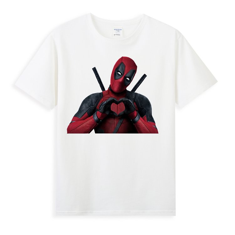 Marvel Deadpool Give Love T-Shirt Custom Classic T-Shirts