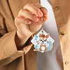 >SALE<8PCS Double Sided Round Diamond Painting Art Keychain Pendant (Squirrel #6)