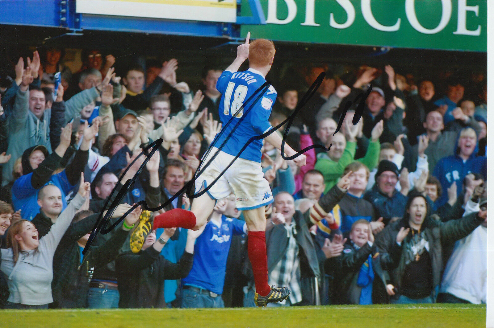 PORTSMOUTH HAND SIGNED DAVE KITSON 6X4 Photo Poster painting 1.