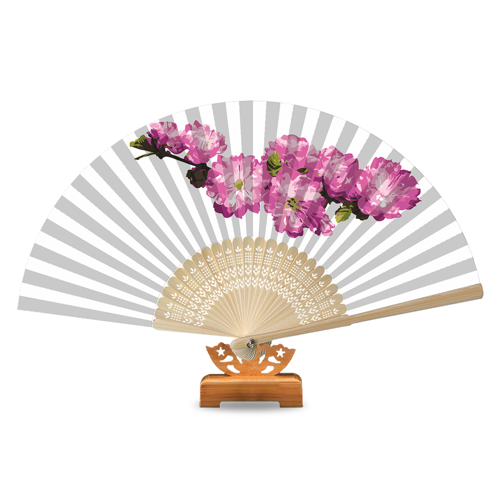 

Peach Blossom - Paint By Numbers - Folding Fan, 501 Original
