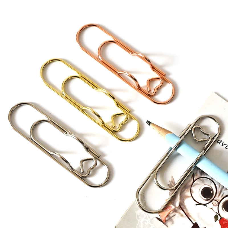 Paper Clip Solid Color Metal Daily Classic Style Pen Clip
