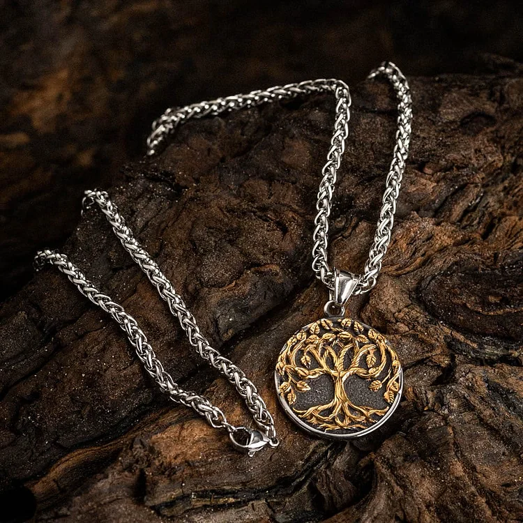 Coutureaura Vintage Yggdrasil / Tree Of Life Design Necklace
