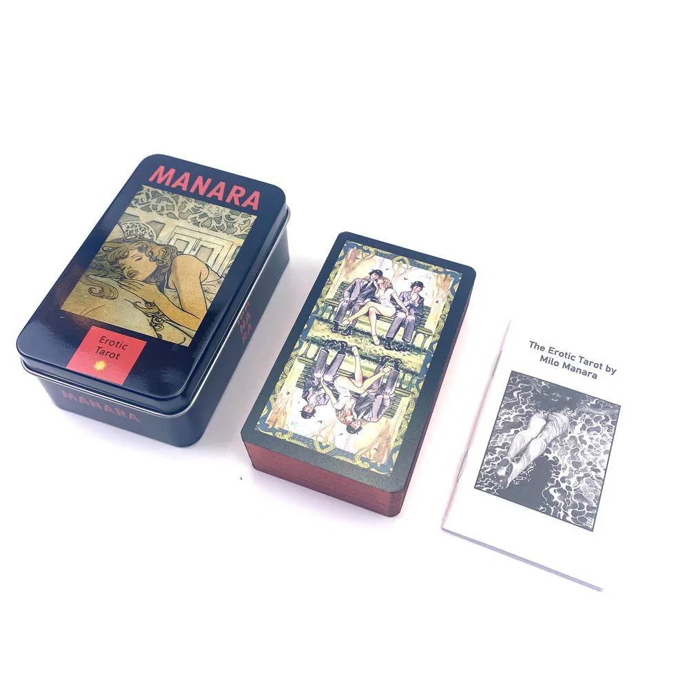 Manara Tarot Metal Box and Guide Booklet