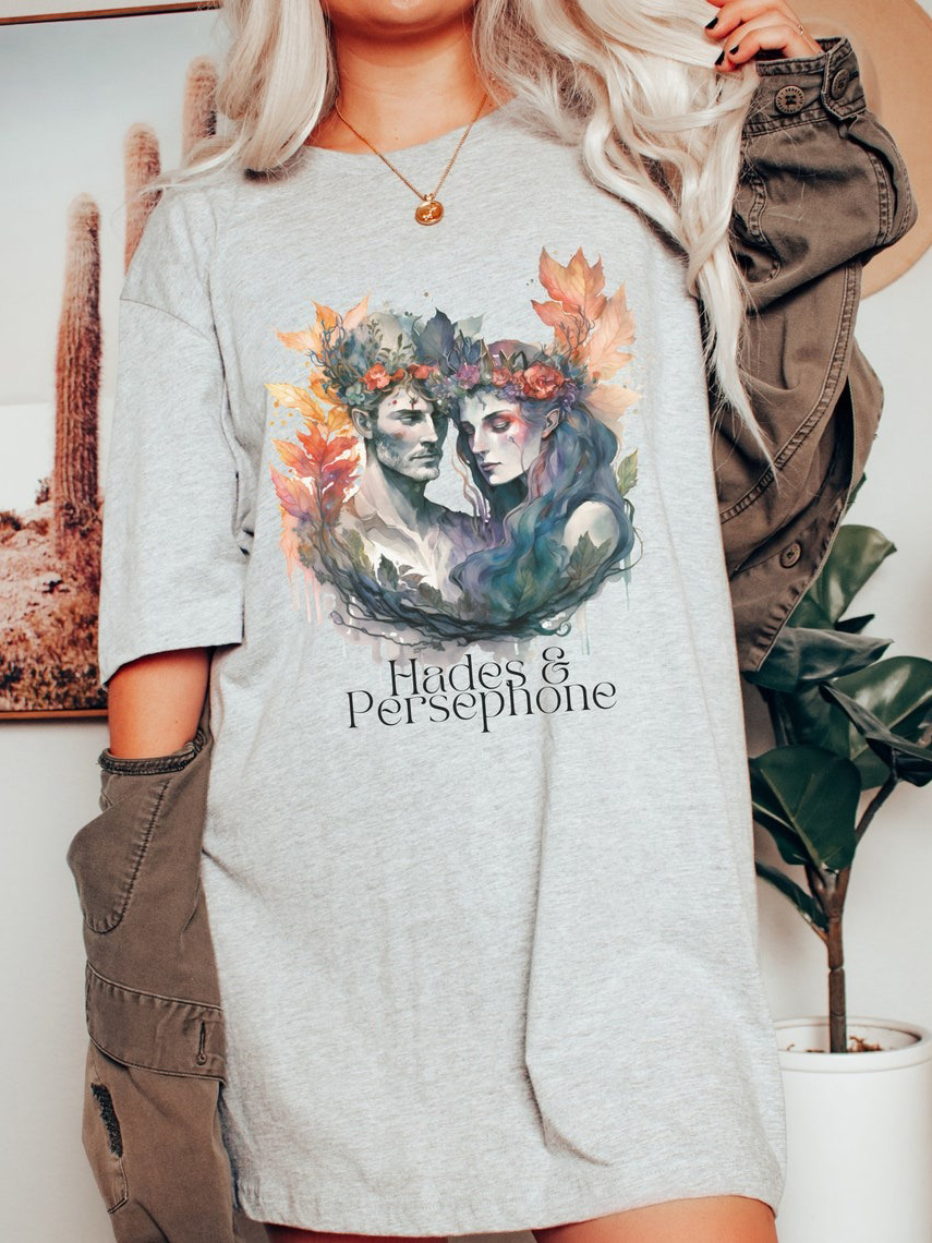 Persephone And Hades Greek Mythology T-Shirt / TECHWEAR CLUB / Techwear