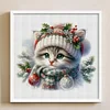 (Stamped/Counted) Cat-18CT Cross Stitch 30*30cm/11.81*11.81in