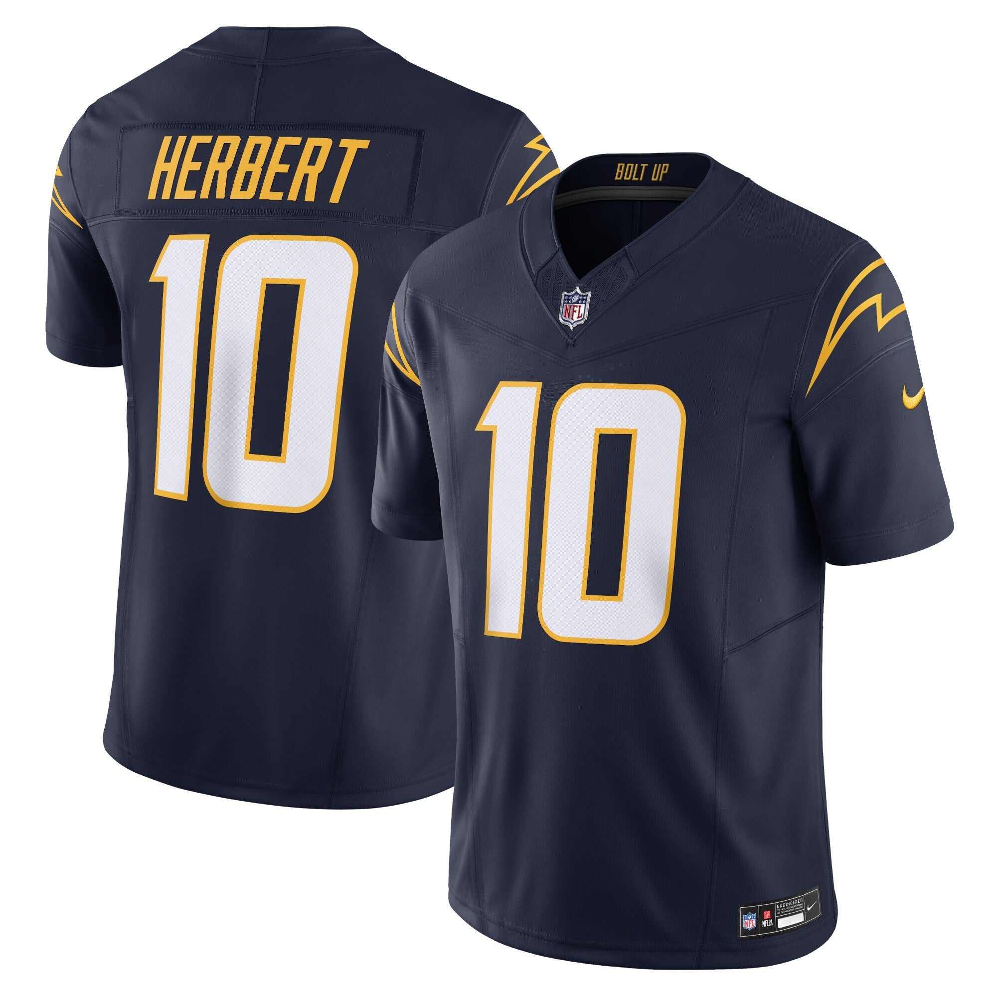 Justin Herbert Los Angeles Chargers Nike Vapor F.U.S.E. Limited Jersey - Navy mysite