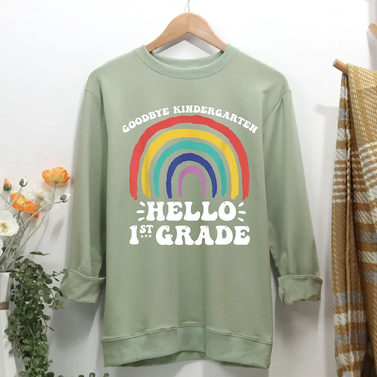 HELLO 1st Grade Women Casual Sweatshirt