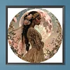 Diamond Painting -DIY Round Drill Girl(40x40cm)