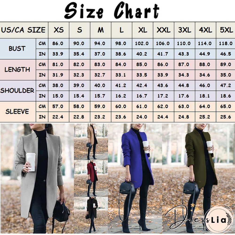 Fashion Women Autumn Winter Long Sleeve Coat Loose Warm Lightweight Jackets Casual Solid Color Parka Cardigans