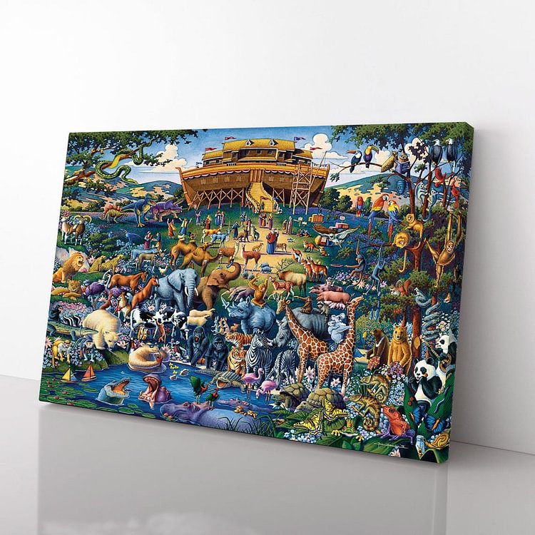 Noah's Ark Canvas Wall Art