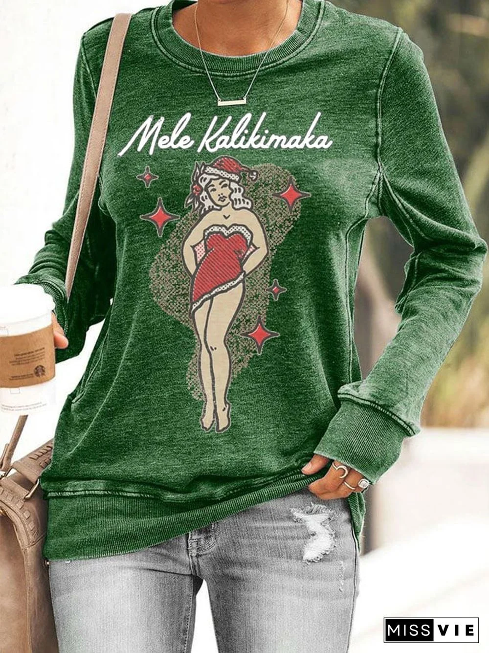 Women's Christmas Casual Long Sleeve Sweatshirt