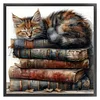 (US Local)Cat-11CT Stamped Cross Stitch Kit(40x40cm)