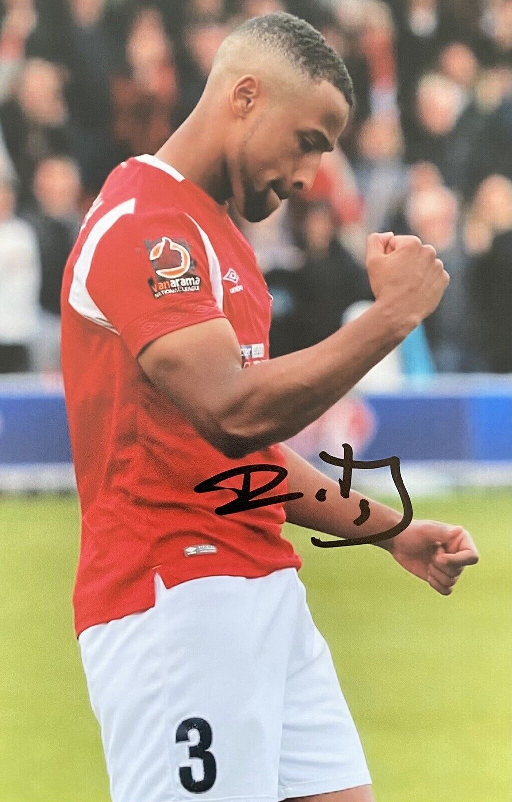 Ibou Touray Genuine Hand Signed Salford City 6X4 Photo Poster painting 3