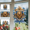 DIY Lion Head Diamond Painting Acrylic Hanging Pendant for Home Decor
