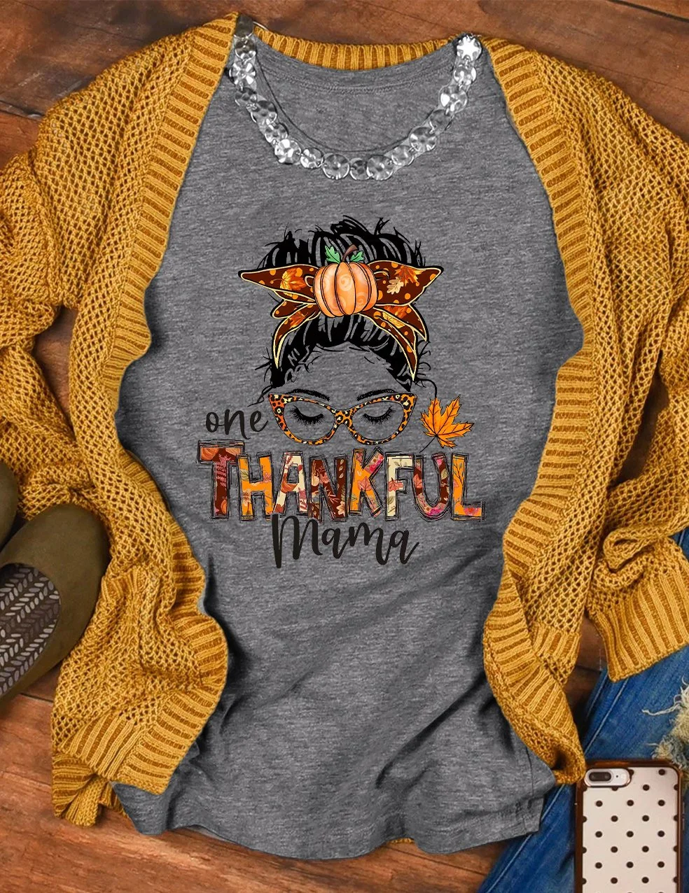 One Thankful Mama T-Shirt