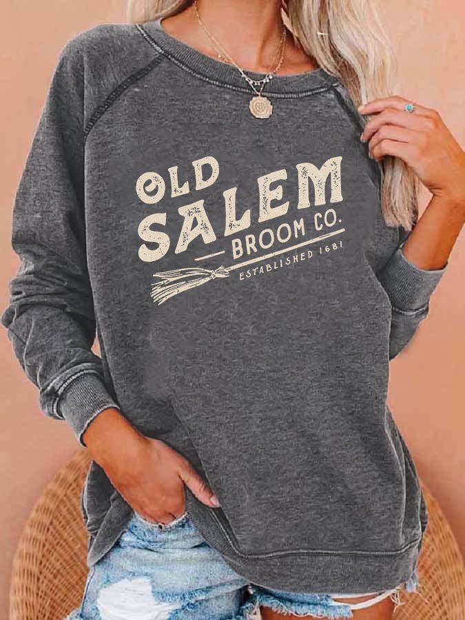 Fashion Letter Print Long Sleeve Sweatshirt