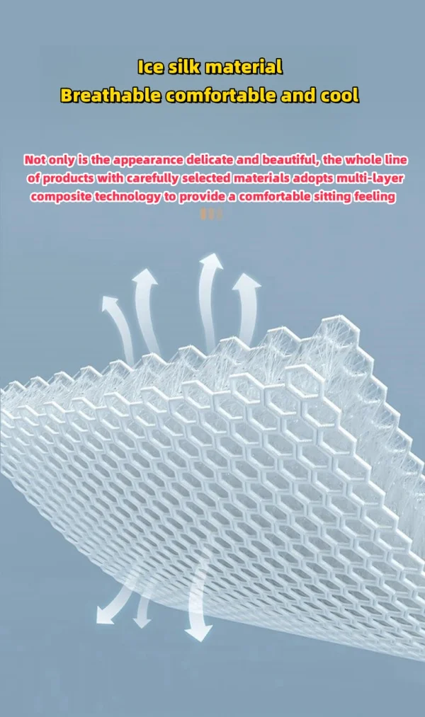 Car Seat Cushion Summer Ice Silk Cooling Pad