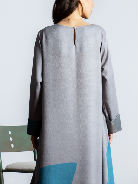 High Fashion Graphic Print Dress-inspireuse