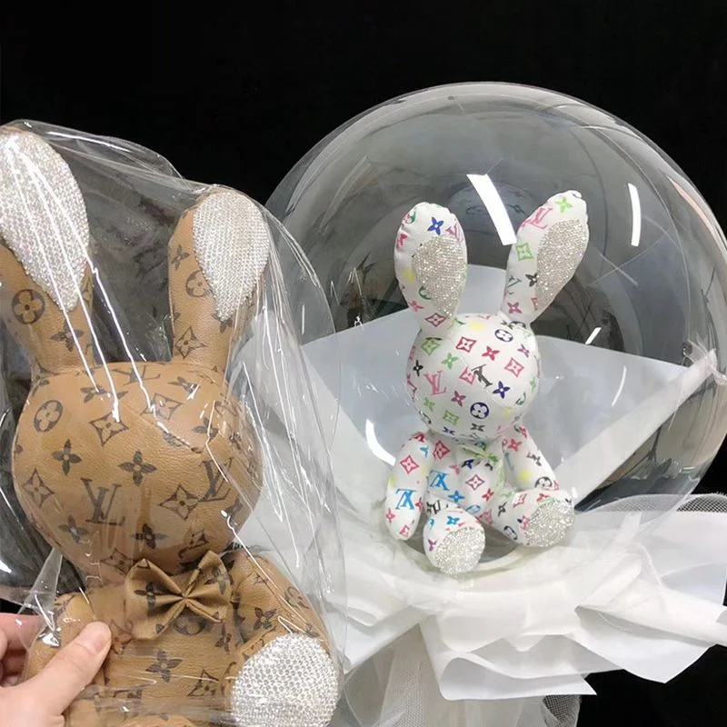 3/5pcs 30inch Wide Neck Transparent Bobo Balloon Snack Gift Wrapping Clear Inflatable Helium Globos Birthday Party Wedding Decor