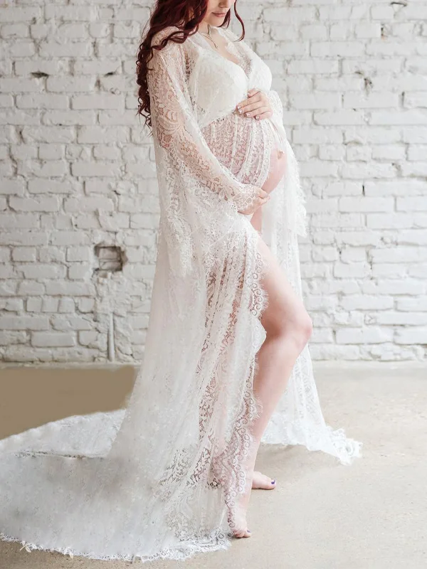 Maternity Lace Maxi Dress