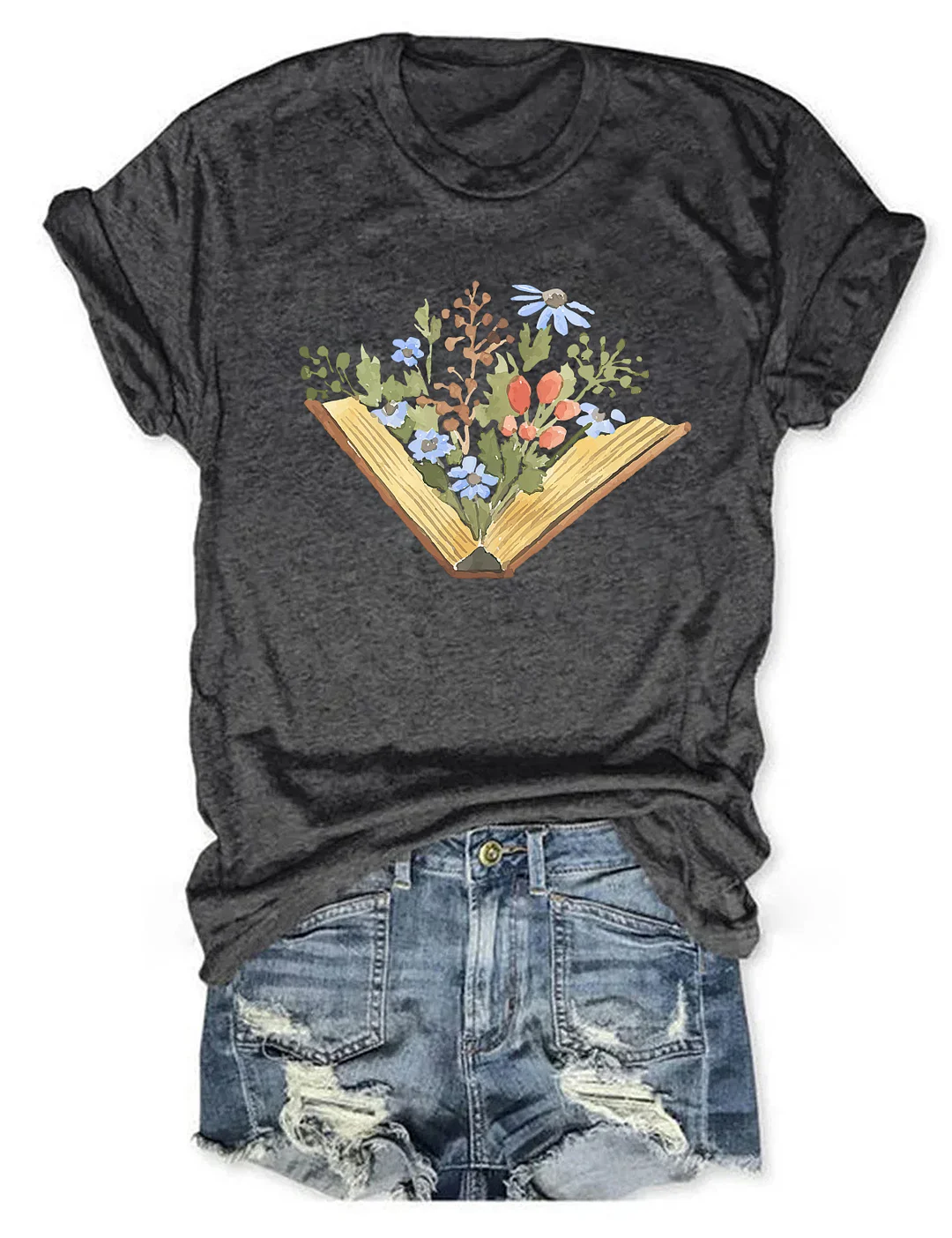 Wildflowers Book T-shirt