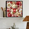 Diamond Painting -DIY Full Round Drill Rose Love Bear