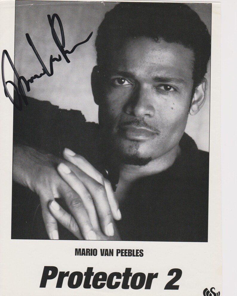 Mario Van Peebles Signed Autographed Protector 2