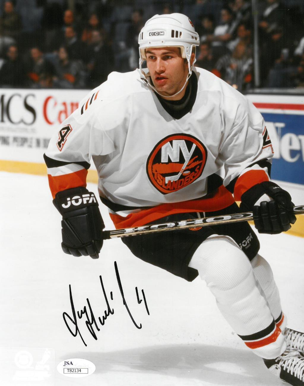 Roman Hamrlik Signed Islanders Authentic Autographed 8x10 Photo Poster painting JSA #T82134