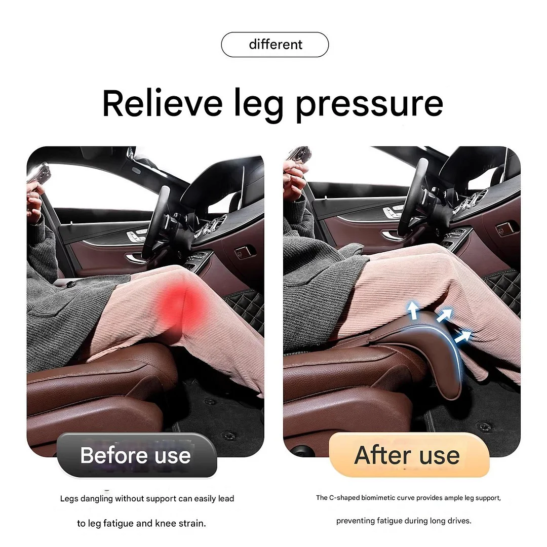Car seat anti-fatigue leg rest