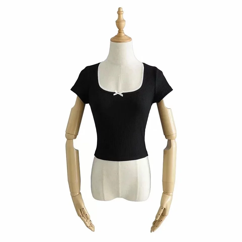 y2k crop tops kawaii clothes for women t shirt spring summer 2021 women fashion white top short sleeve tees 2021