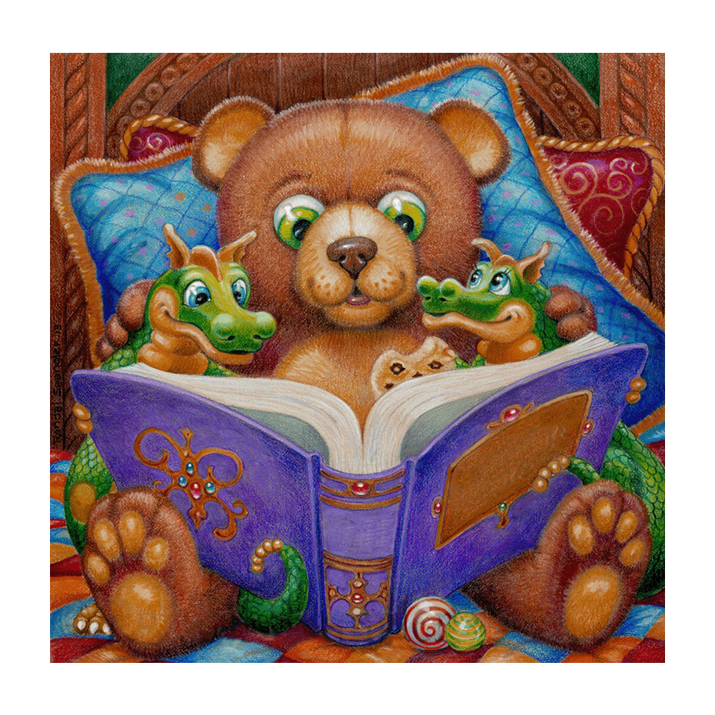 

Bear - 11CT Stamped Cross Stitch - 50*50CM, 501 Original