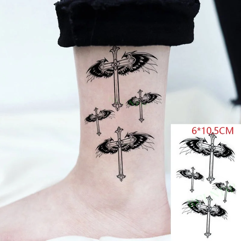 Waterproof Temporary Tattoo Sticker Marine Pirate Anchor Fake Tatto Flash Tatoo Tatouage Wrist Foot Hand Arm For Girl Women Men