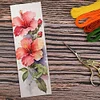 Watercolor Hibiscus-11CT Stamped Cross Stitch Bookmark 18*6cm(Double Sided)