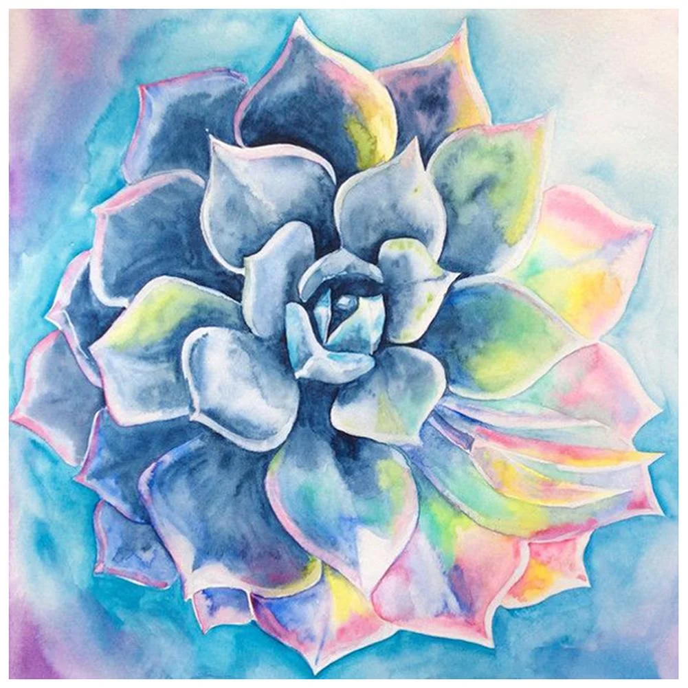 Full Round Diamond Painting - Succulents(30*30cm)