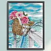 Romance By Sea-14CT Stamped Cross Stitch 33*44cm/12.99*17.32in tapestrymarket