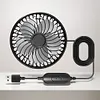 USB Car Fan 360 Rotatable Rear Seat Fan Car Cooling Fan for Sedan SUV Truck Van