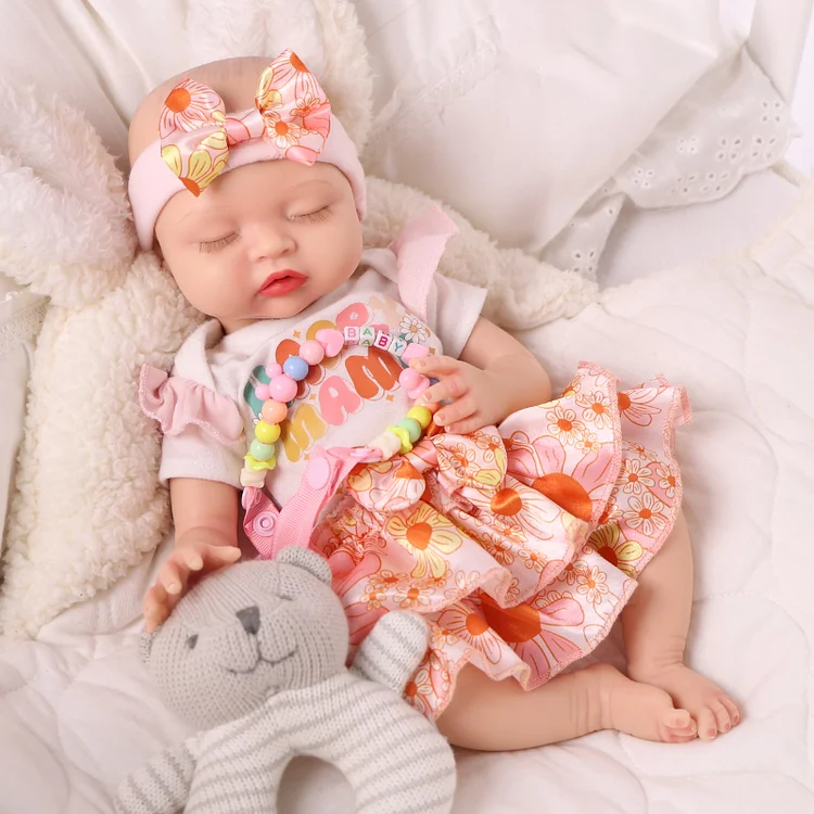 Babeside Nancy 12"/16" Realistic Silicone Sleeping Baby Little Infant Girl Special Love for Mom