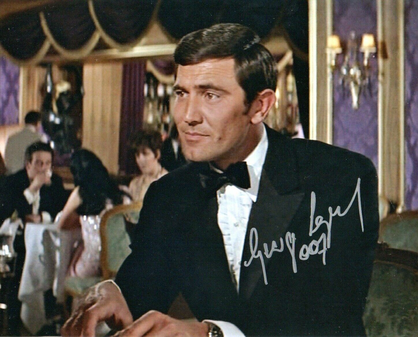 Genuine Hand Signed George Lazenby  Photo Poster painting 10 x 8 Photo Poster painting OHMSS James Bond C/w Coa