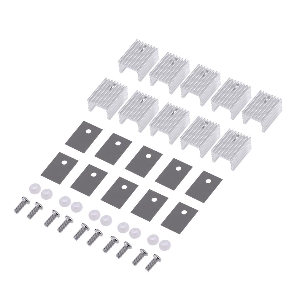 

TO-220 Cooling Radiator Aluminum Heatsink Transistor Heatsink Cooler for PC, 501 Original