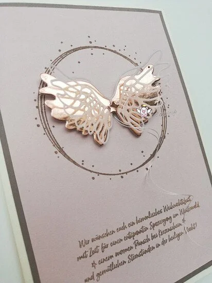 Piggy Craft metal cutting dies cut die mold Angel wings decoration Scrapbook paper craft knife mould blade punch stencils dies