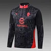 2025/2026 AC Milan Half-Pull Training Suit Black Soccer Jersey 1:1 Thai Quality Set