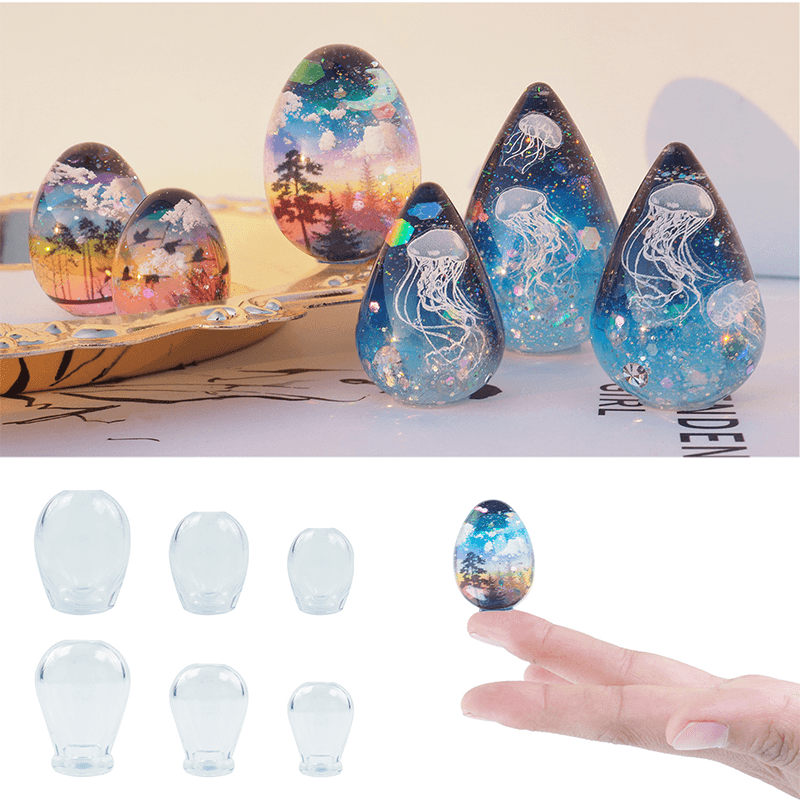 Mini Egg Water Drop Mirror Silicone Mold