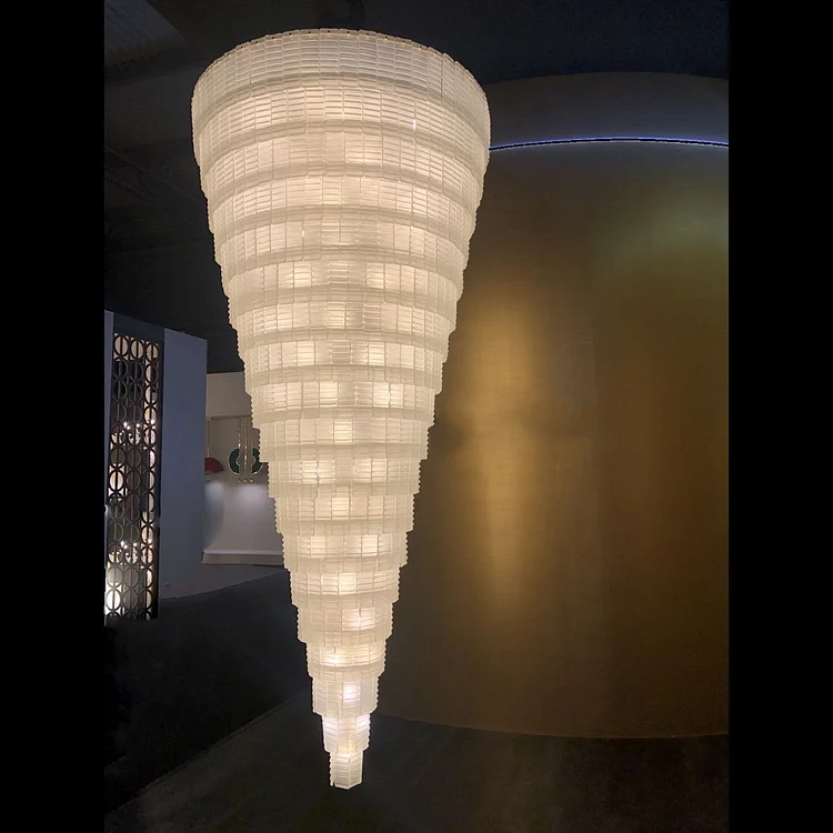 Venti Odeon Spiral Tiered/ Layered Crystal Fringe Chandelier Vjlight