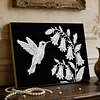 DIY Pearl Painting Bird for Home Wall Decor with Frame(20x30cm) Decor
