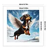 Angel Dachshund-11CT Stamped Cross Stitch 40*40cm/15.75*15.75in tapestrymarket
