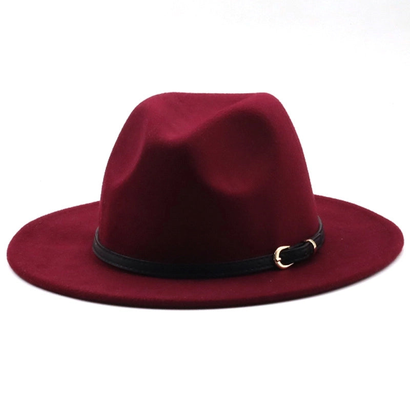 Hot-selling Wool Top Hat Foreign Card Its Red Hat Ethnic Style Jazz Hat Cashmere Felt Hat