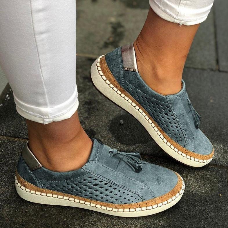 Mature Women Plus Size Couple Canvas Shoes 