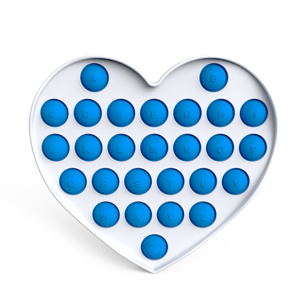 

Heart Blue - Pop It Fidget Toy, 501 Original